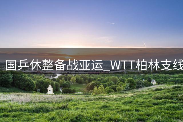 国乒休整备战亚运 WTT柏林支线赛星光黯淡